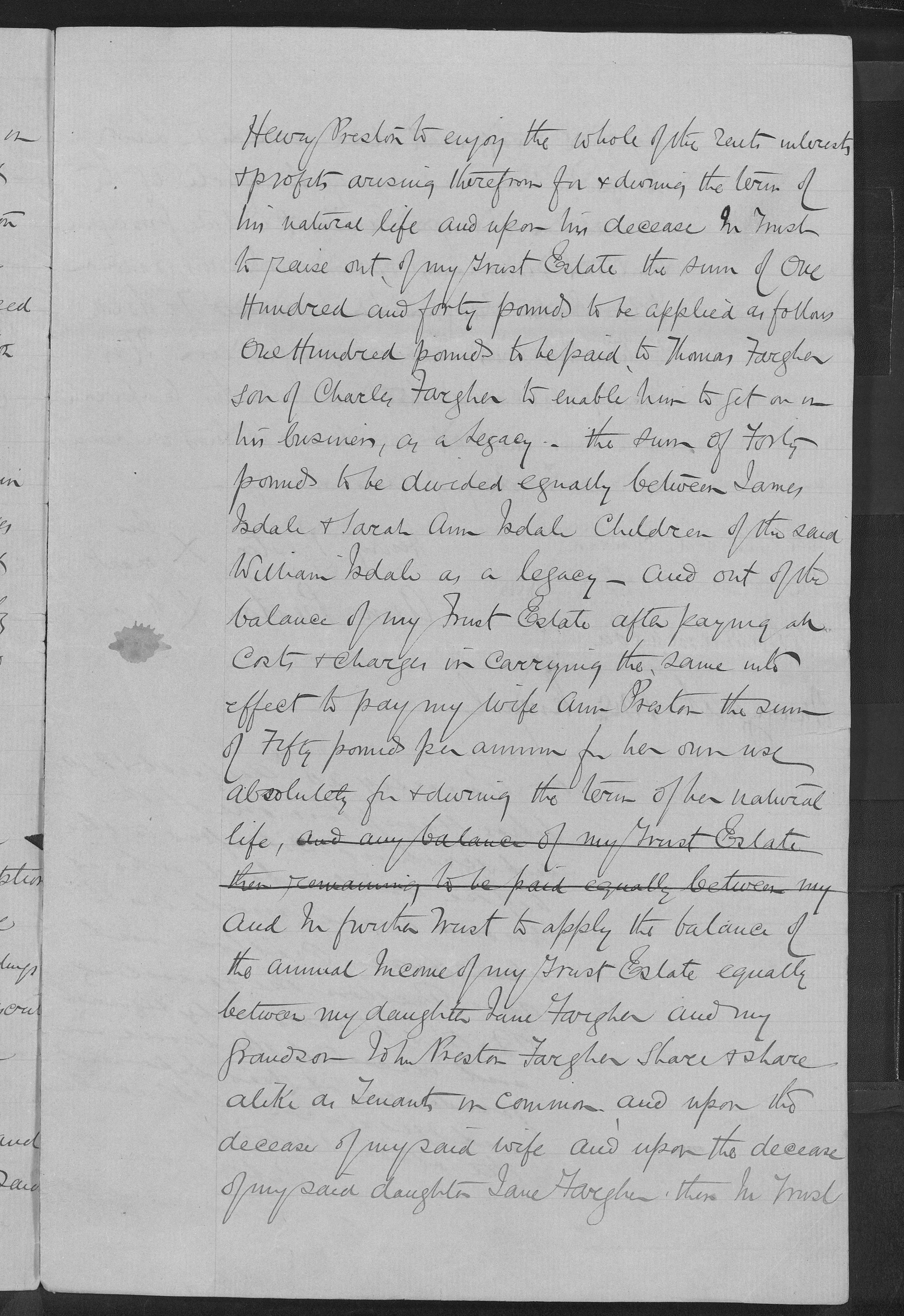 Deed, part 3 &mdash; the trust terms